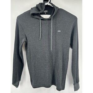 Billabong Long Sleeve Drawstring Hooded Pullover Black Men's Size XL